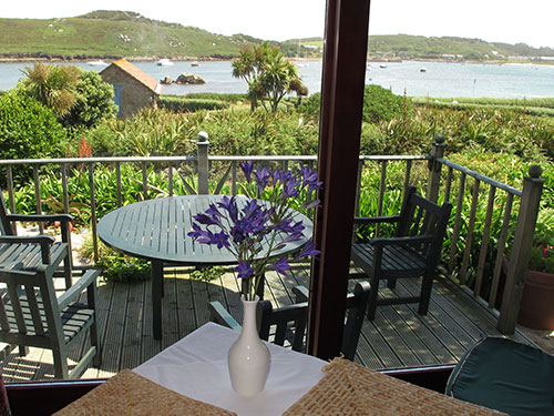 View from Soleil D'or Guest House in Bryher Isles of Scilly