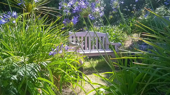 Garden of Soleil D'or Guest House in Bryher Isles of Scilly